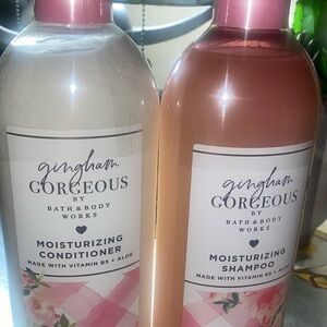 Bath and Bodyworks Gingham Gorgeous Hair Care Products Combo